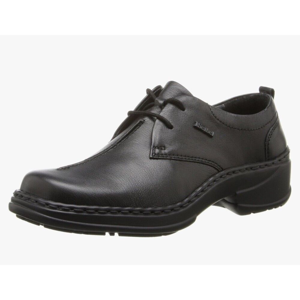 Josef Seibel Women's Trisha, Black Catania Size 41 Us 9.5‎ Oxford Minimalist